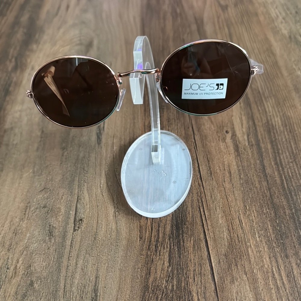 Joe's Round Sunglasses with Brown Lenses